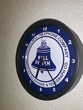 Indiana Bell System Telephone Operator Bar Man Cave Advertising Clock Sign picture