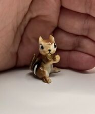 Vintage Retired Old Hagen Renaker Miniature Chipmunk Figurine Trinket Chipped ** picture