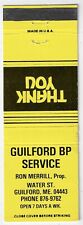 Guilford BP Service Guilford ME FS Empty Matchcover  picture