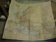 VINTAGE EUROPE AND THE NEAR EAST MAP June 1949 National Geographic picture