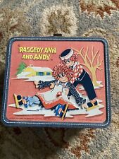 Vintage Raggedy Ann and Andy Metal Lunch Box W/ Thermos 1973 Aladdin picture