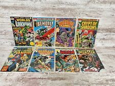 LOT OF 8 .20/.25 MARVEL HORROR COMICS..FEAR BEWARE SUPERNATURAL THRILLERS CRYPT picture
