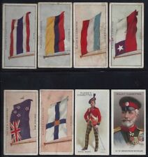 8 Cigarette Cards - 7 Players & Sons,1 W.D.&H.O.Wills (Flags, Uniforms, Leaders) picture