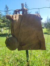 Vintage Boy Scouts Of America Yucca Backpack Canvas Bag Rucksack Canteen BSA picture