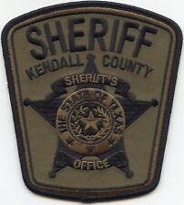 KENDALL COUNTY TEXAS Subdued Green SHERIFF POLICE PATCH picture