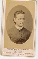 CDV Photo - Young Lady, Hair Band - Mulhausen - Jungmann Studio  picture