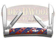 Case xx Knives Small Congress U.S. Flag Red Bone 1/500 Stainless Pocket Knife picture