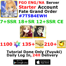 [ENG/NA][INST] FGO / Fate Grand Order Starter Account 7+SSR 130+Tix 1100+SQ #7T5 picture