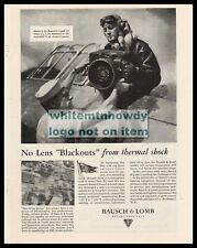 1945 WWII FAIRCHILD F-56 Aerial Camera Military Aircraft Bausch & Lomb PRINT AD picture