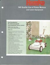 Lawn Equipment Brochure - Homko Thunderbird et al Power Mower Tiller 1961 (LG43) picture