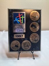 Vintage AWANA Scholarship Camp Award Plaque 1997 Wood Mounted New Logo picture