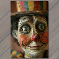 POSTCARD Circus Clown Freak Show Oddity Strange Weird Unusual Makeup Side Fun picture