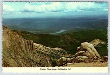 Postcard Colorado Pikes Peak Highway Valley View from Bottomless Pit c1975 picture