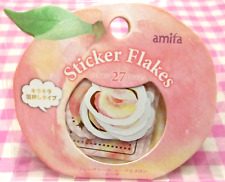 amifa / Peach Fruits Flake Sticker / Japan 27 pieces picture