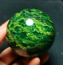 RARE 308.6G Natural Polishing Grandmother Gold African Green Jade Crystal  R645 picture