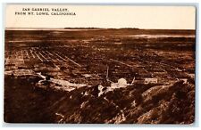 c1910's San Gabriel Valley From Mt. Lowe Pasadena California CA Antique Postcard picture
