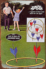 Great Tin Sign Aluminum Metal Sign 1969 Jarts Lawn Darts Game Vintage Look 8X12  picture