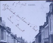 CASSEL 1903 RUE ST-OMER GARE RARE PAS-DE-CALAIS 62 OLD POSTCARD CPA picture