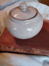 Speckle Glazed Pottery Sugar Bowl with Lid picture