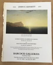 John F Kensett at Babcock gallery exhibition ad 1996 vintage art magazine print picture