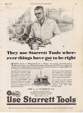 1929 Vintage Ad - THE L.S. STARRETT TOOL CO., ATHOL, MA picture