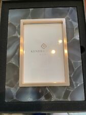 KENDRA SCOTT Stone Slab Agate Picture Frame 14k Rose Gold Plated NEW picture