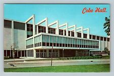 Detroit MI-Michigan, Cobo Hall, Entrance Area, Exterior, Vintage Postcard picture