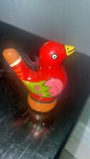 Water Whistle Wooden Flute - Red Bird- Made in Peru picture