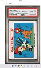1991 -Impel -Disney - Mickey Mouse-World Tour-#187-card-PSA 10 picture