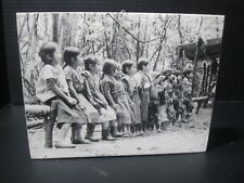 Vintage  Native American Indian Children Black and White Photo 1940's-50's picture