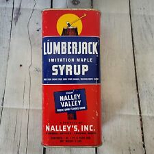 VINTAGE LUMBERJACK IMITATION MAPLE SYRUP TIN OR CAN picture