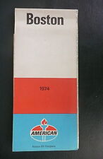 1974 Boston street map American oil early interstate Massachusetts picture