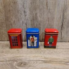Vintage Collectable Small Sample Ahmad Tea Tins x 3 picture