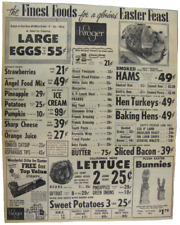 Vintage 1956 KROGER Grocery Store Newspaper Print Ad picture