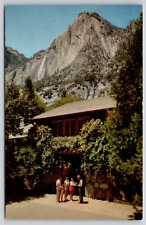 Yosemite Museum Government Plaza CA Postcard UNP Park Ranger Visitors picture