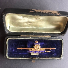 antique 9ct royal artillery tie pin in antique box, c 1914/18 picture
