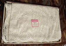 Vtg NIB Scranton Lace Tablecloth  72” X 80” Ivory Venette picture