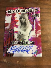 Britt Ekland 2023 Leaf Metal Pop Century Pink Circles Knockouts Auto 4/4 picture