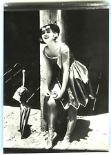 c.1920s VINTAGE BATHING BEAUTY GIRL in STOCKINGS on BEACH~NEW 1974 POSTCARD picture