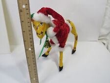 Annalee Doll Christmas Giraffe Holiday Santa Hat Home Decor Decorations 2012 picture
