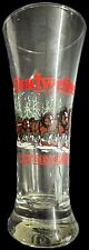 Vintage 1989 Budweiser Clydesdales Pilsner Draught Beer Glass Winter Scene. picture