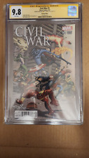 Civil War 1 2015 Hasting Variant  CGC 9.8 Signed by Mayhew & Soule picture