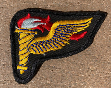 US Army Pathfinder Cloth Patch - Black Twill Cut Edge Type Military Insignia picture