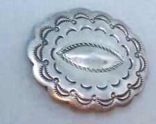 Vintage Navajo Sterling Silver Concho Pin Brooch 1.1/2 Inch picture