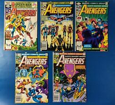 The AVENGERS 214, 217-220 (1981-82) Marvel 5 Comic Lot Drax Thanos Ghost Rider picture