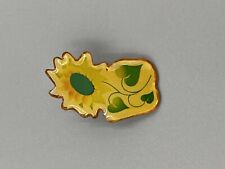Vintage Yellow Sunflower Lapel Pin Brooch picture