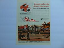 1947 North American Aviation Old Plane Construction Site vintage art print ad picture