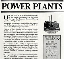 Combustion Engineering Power Plant 1928 Advertisement Industrial Edison DWCC14 picture