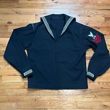 Genuine US Navy Dress Blue Jumper Size 44R 1st Class NMCB 20 Equipment Operator picture