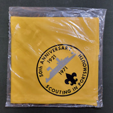 Scouting in Portsmouth 50th Anniversary 1921-1971 Neckerchief (NEW) picture